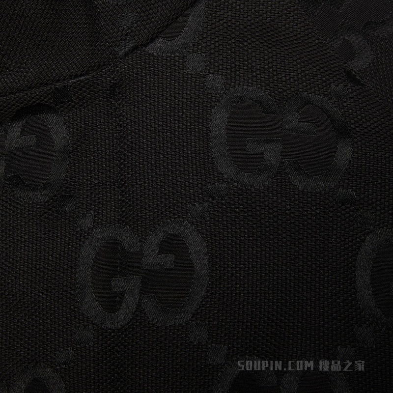 超级双G帆布夹克 黑色