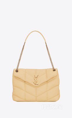 PUFFER中号绗缝羊皮革链条包