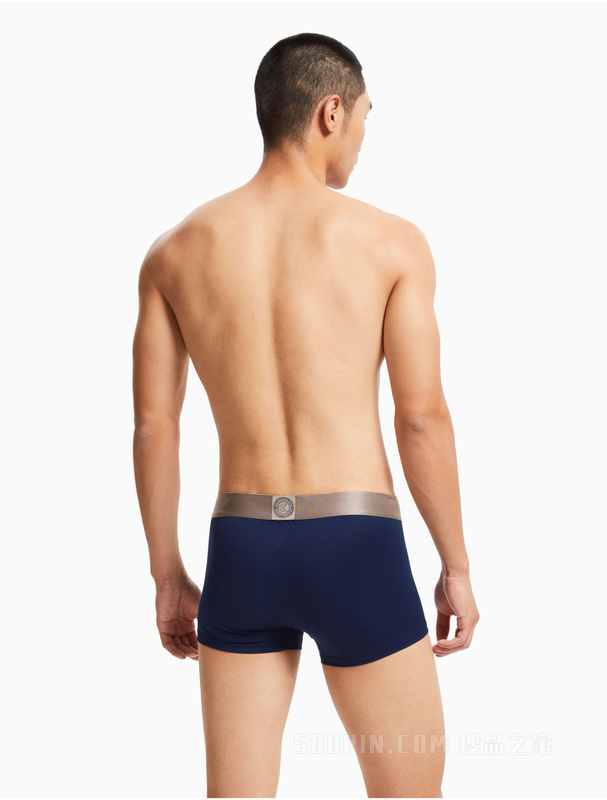 【炫光引力带】Calvin Klein 男士光泽目LOGO腰边细滑透气平角内裤NB2540