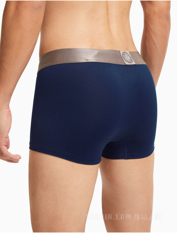 【炫光引力带】Calvin Klein 男士光泽目LOGO腰边细滑透气平角内裤NB2540