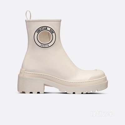 Dior Symbol 及踝靴 白色柔软牛皮革