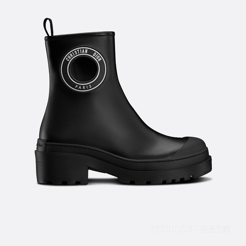 Dior Symbol 及踝靴 黑色柔软牛皮革