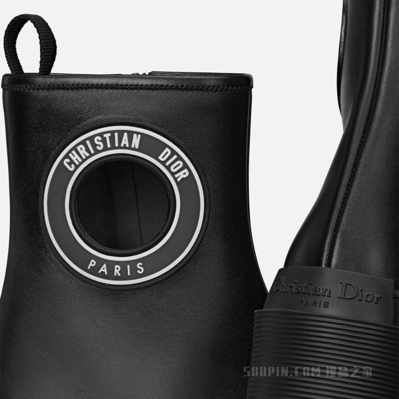 Dior Symbol 及踝靴 黑色柔软牛皮革