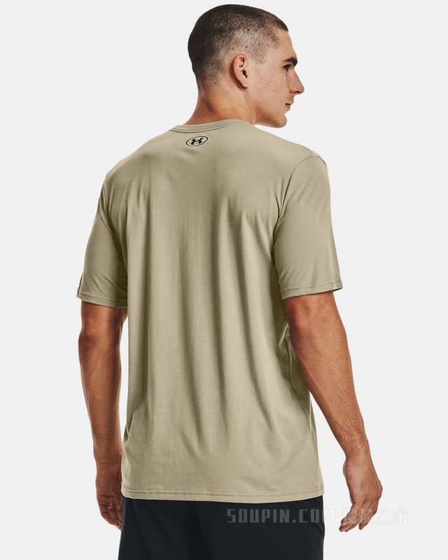 男士UA Camo Chest Stripe短袖T恤
