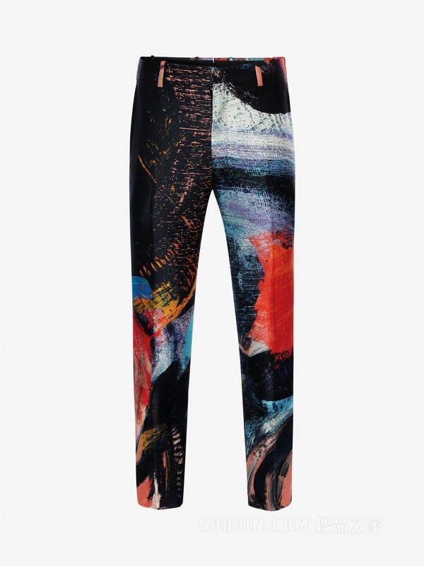 Multicolour printed trouser