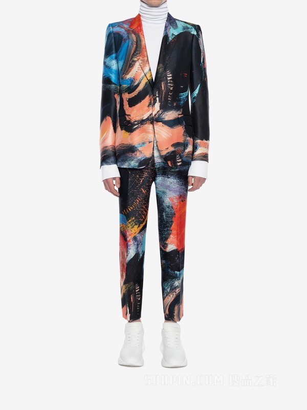 Multicolour printed trouser