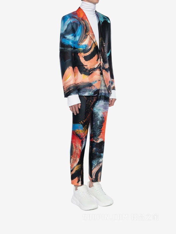 Multicolour printed trouser