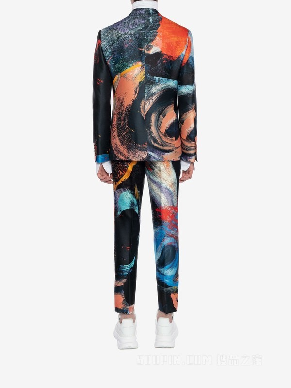 Multicolour printed trouser