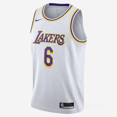 2020 赛季洛杉矶湖人队 Association Edition Nike NBA Swingman Jersey 男子球衣