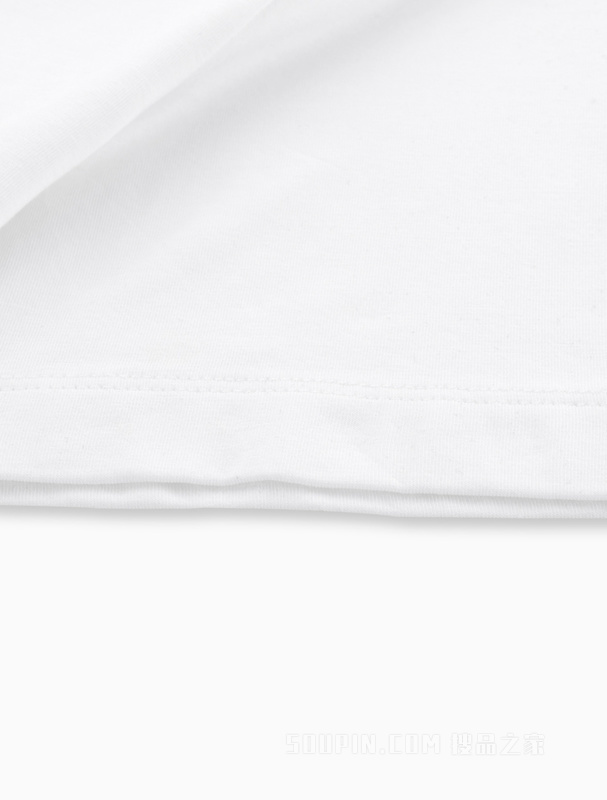 Calvin Klein 22春季新款男士简约休闲V领透气层叠LOGO短袖T恤ZM01866