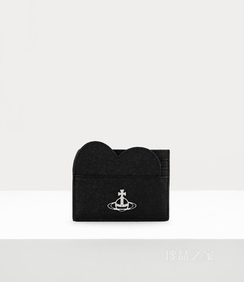 Saffiano Heart Card Holder