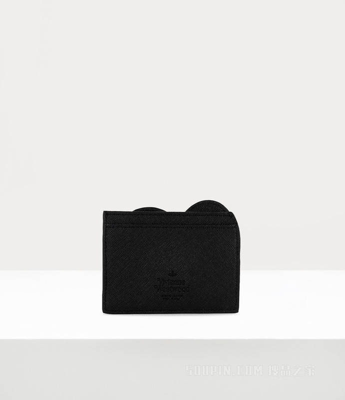 Saffiano Heart Card Holder