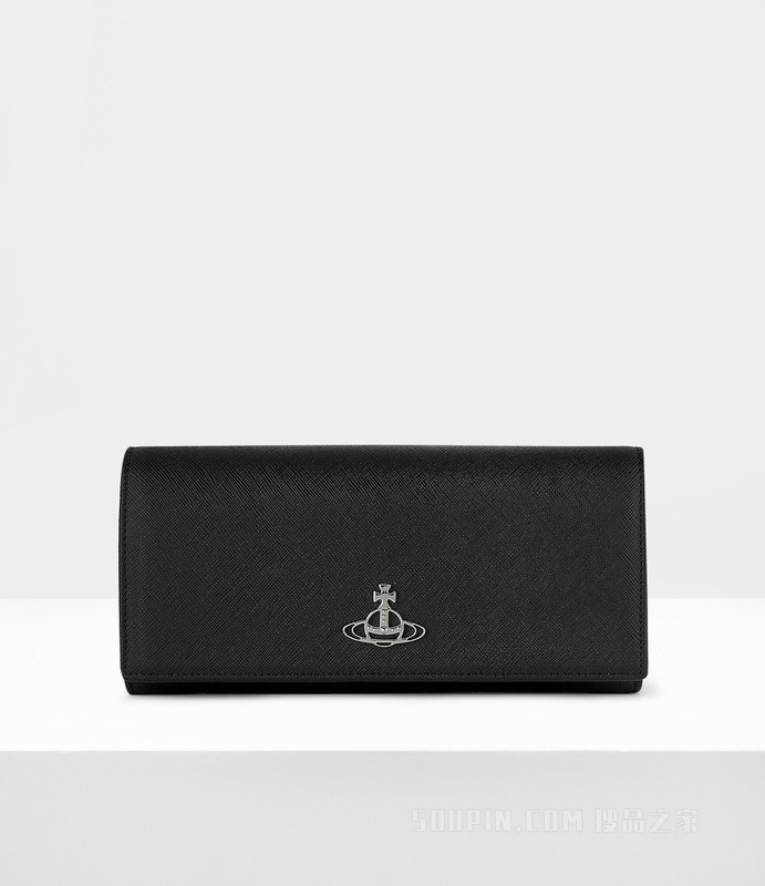 Saffiano Long Card Holder