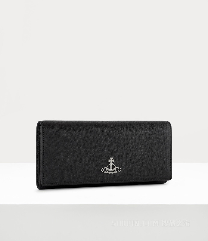 Saffiano Long Card Holder