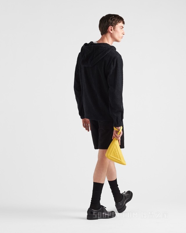 毛圈织物连帽外套