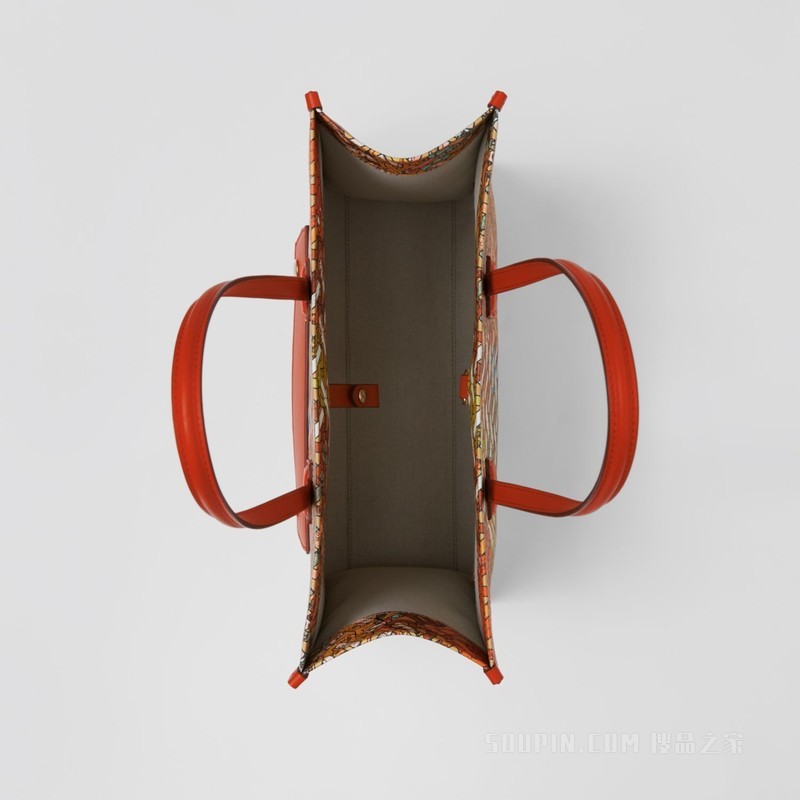 Freya 小号专属标识地图印花皮革芙蕾雅托特包 (多色) - 女士