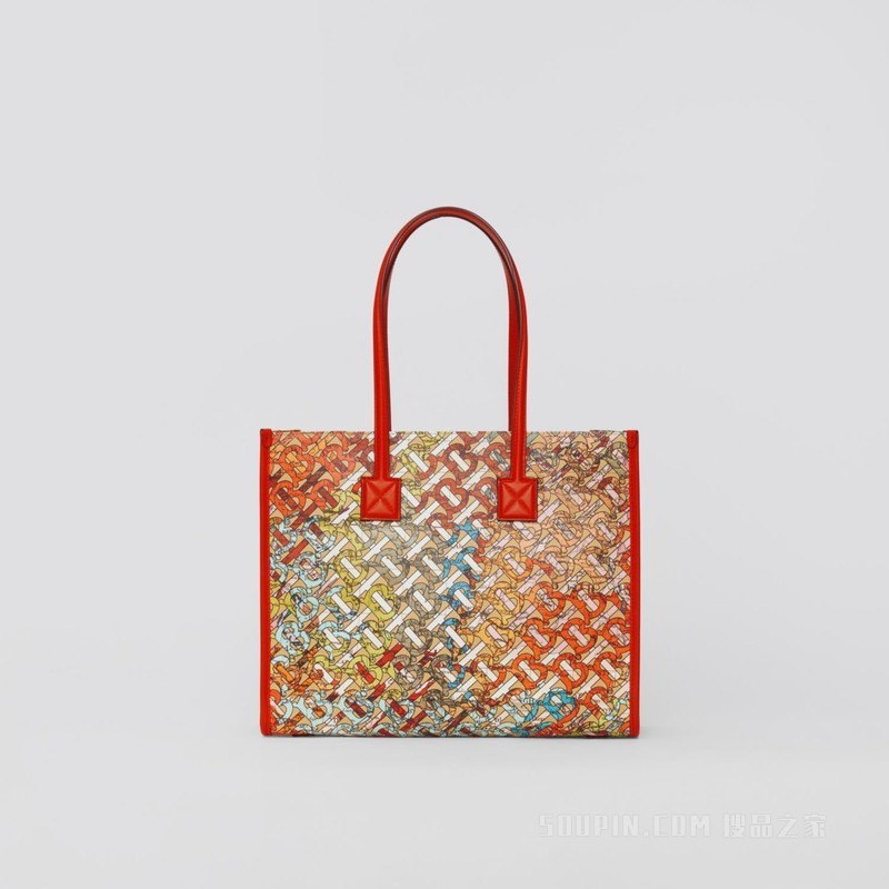 Freya 小号专属标识地图印花皮革芙蕾雅托特包 (多色) - 女士