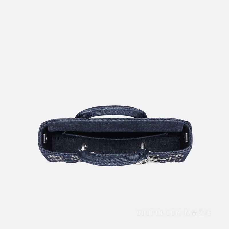 Lady D-Joy 手袋 牛仔面料藤格纹 Eyelet Blue 图案