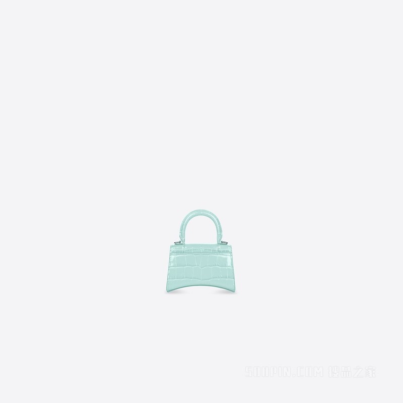 Hourglass 鳄鱼纹压花迷你链带包