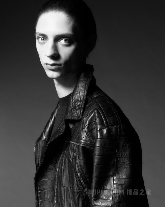 羊皮革机车夹克