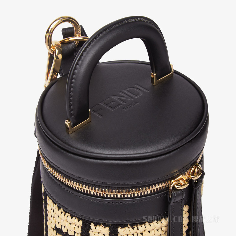 保温瓶套 米色拉菲草瓶套