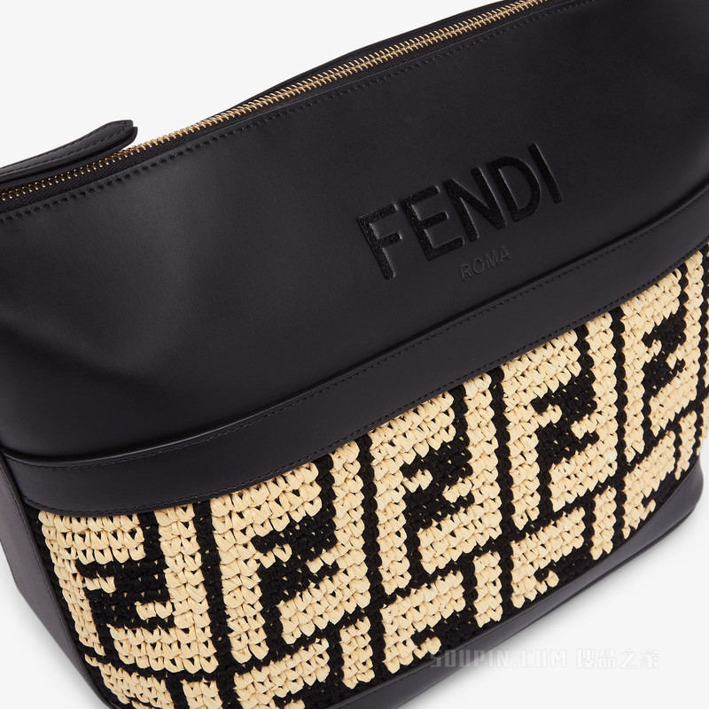 保温包 米色拉菲草保温包