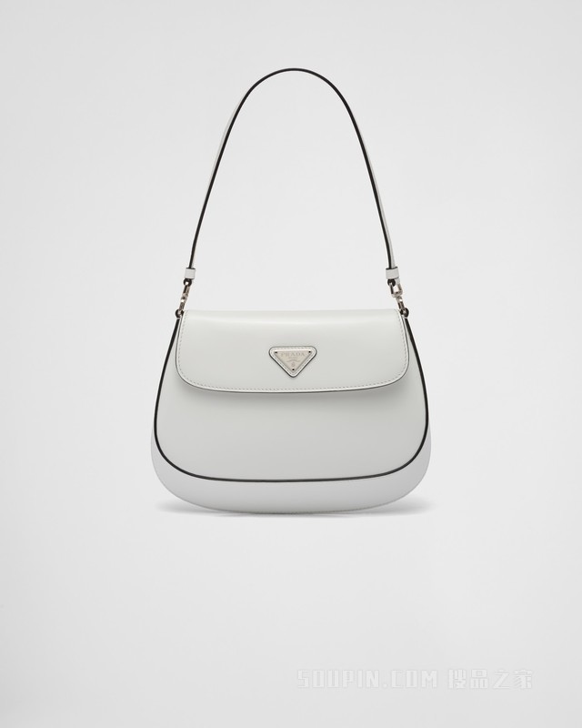 Prada Cleo 亮面皮革翻盖式单肩包