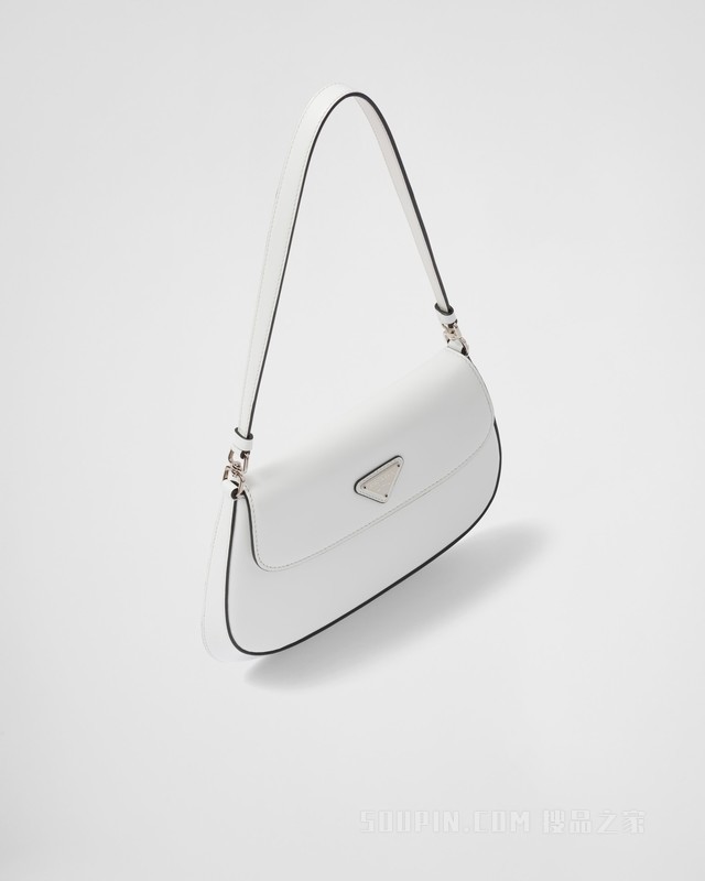 Prada Cleo 亮面皮革翻盖式单肩包