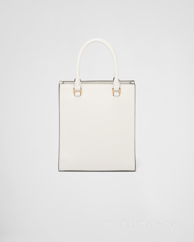 Saffiano 皮革小号手提包