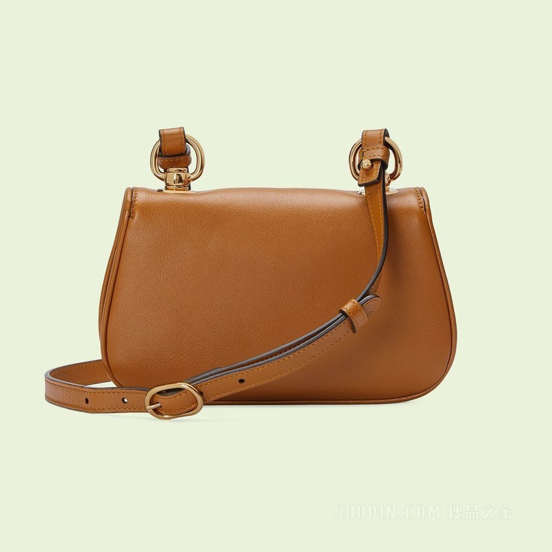 Gucci Blondie系列迷你手袋 浅棕色皮革