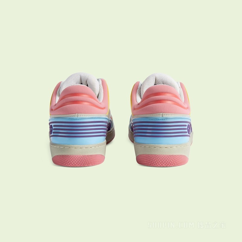 Gucci Basket女士球鞋 浅蓝色可持续材料Demetra