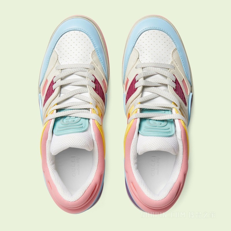 Gucci Basket女士球鞋 浅蓝色可持续材料Demetra