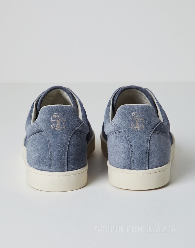 麂皮胶底鞋 水洗麂皮胶底鞋，天然橡胶鞋底