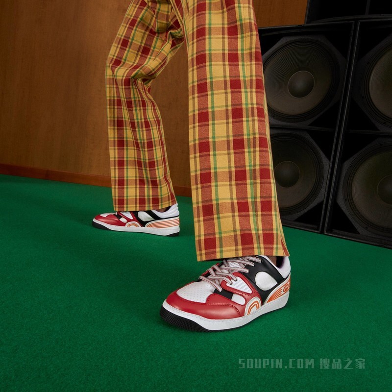 Gucci Basket男士运动鞋 彩色可持续材料Demetra