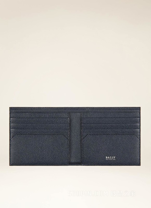 Trasai Leather Wallet In Navy