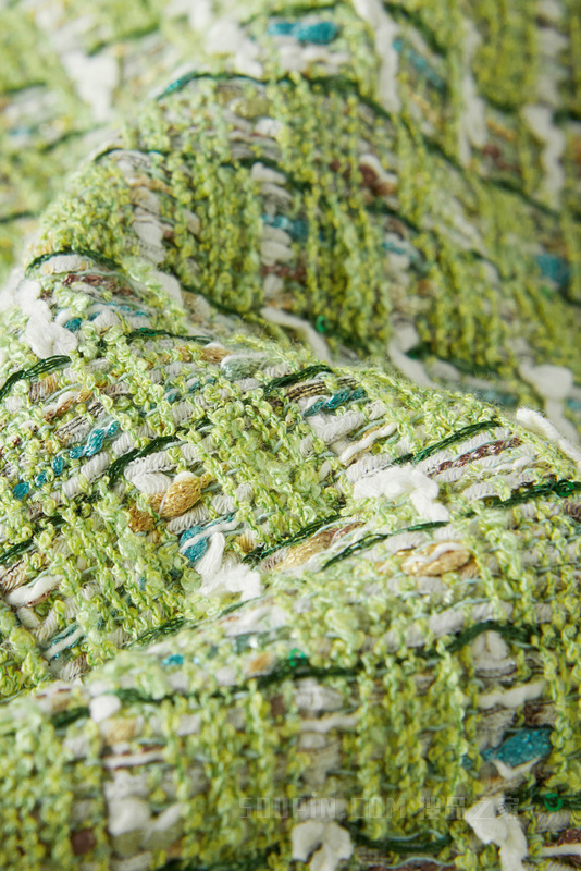 七分袖精致粗花呢夹克