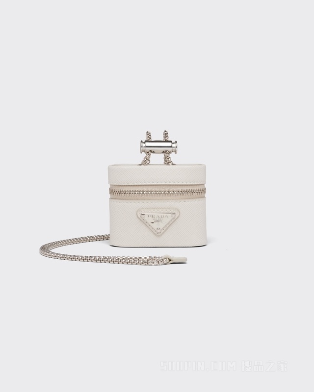 Saffiano 皮革耳机包