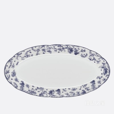 调味碟 蓝色茹伊印花