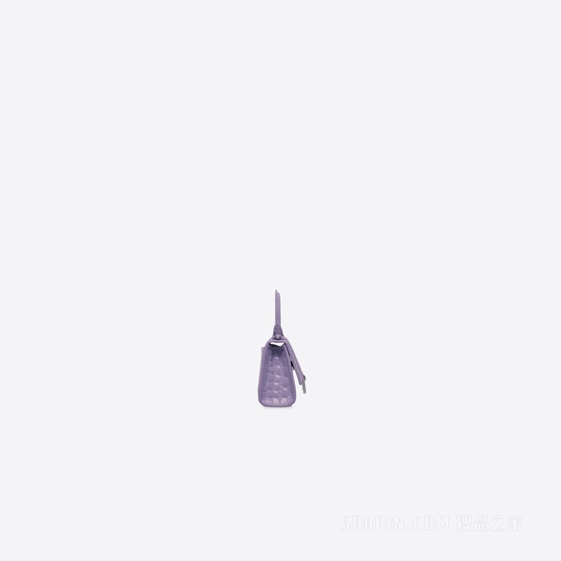 Hourglass 鳄鱼纹压花迷你链带包