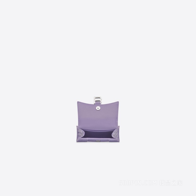 Hourglass 鳄鱼纹压花迷你链带包