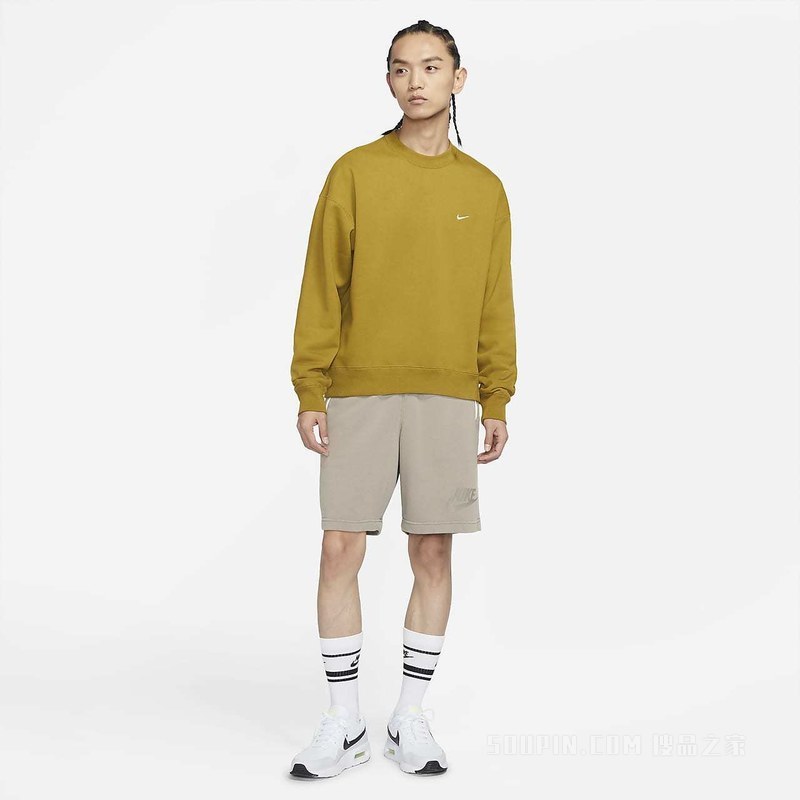 NikeLab 男子起绒圆领上衣