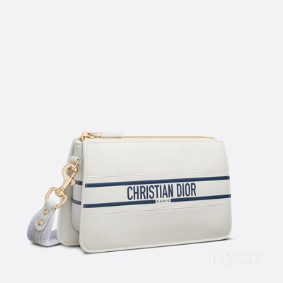 Dior Vibe 手拿包 白色牛皮革