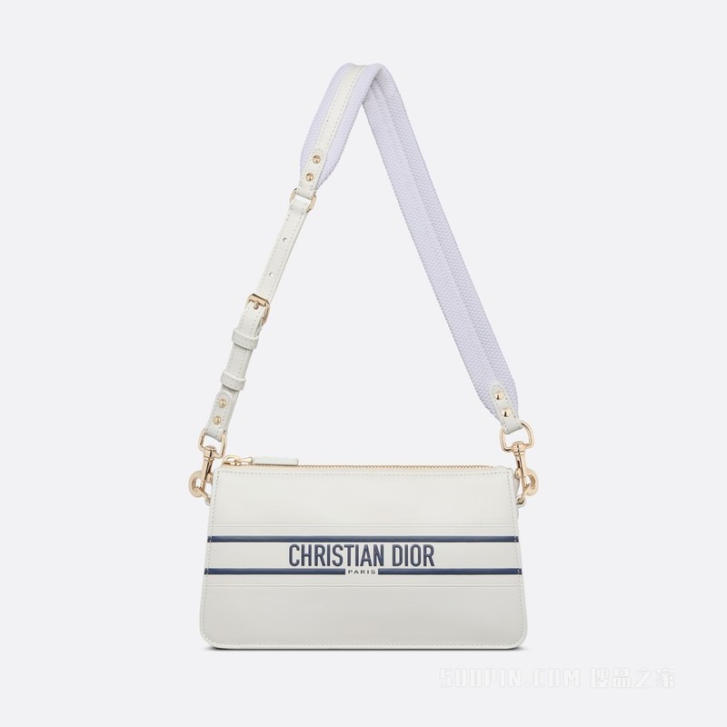 Dior Vibe 手拿包 白色牛皮革