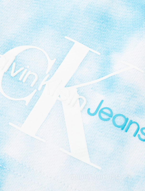 Calvin Klein 22春夏新款女士松紧腰纯棉扎染休闲短裤J219699