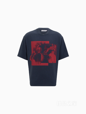 【简约系列】Calvin Klein 22春夏男女情侣中性纯棉宽松短袖T恤40648ST