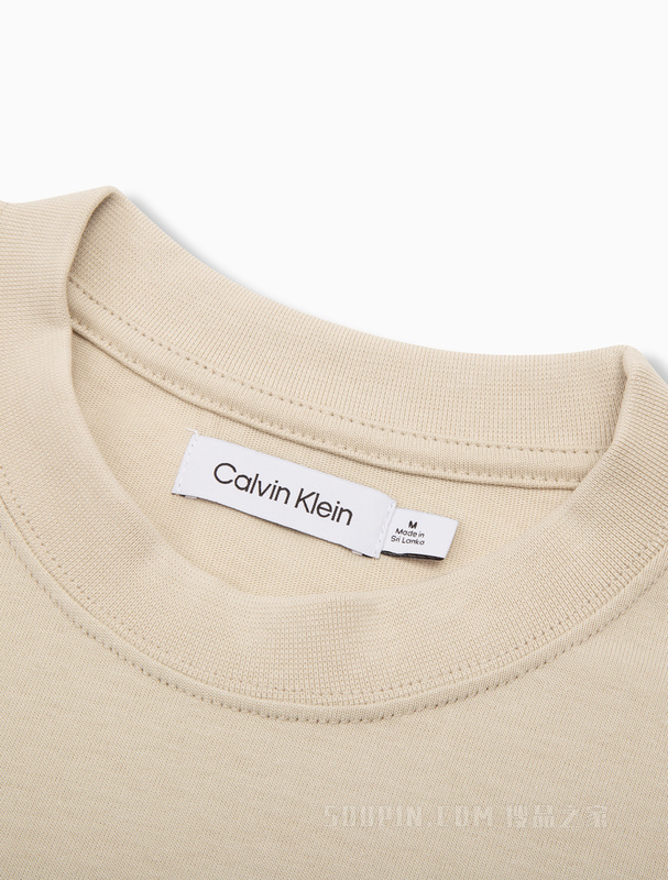 【简约系列】Calvin Klein 22春夏男女情侣中性纯棉印花短袖T恤40642ST