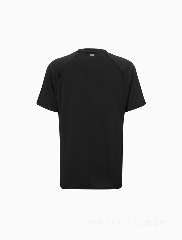 Calvin Klein 22春夏新款男士休闲圆领LOGO提花织带透气短袖T恤4MT2K137