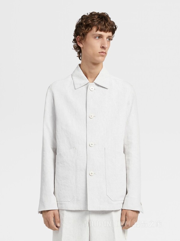 Ermenegildo Zegna XXX 系列亚麻工装夹克，合身版型
