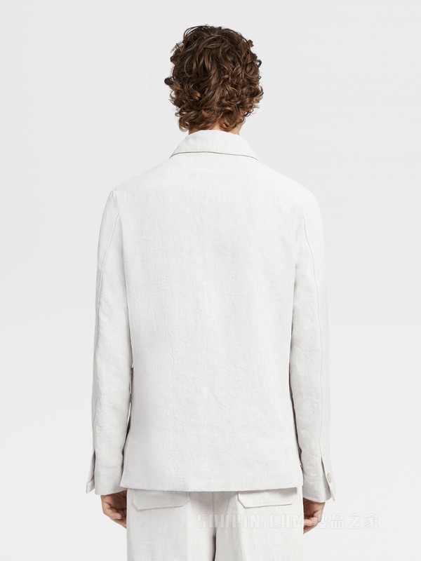 Ermenegildo Zegna XXX 系列亚麻工装夹克，合身版型