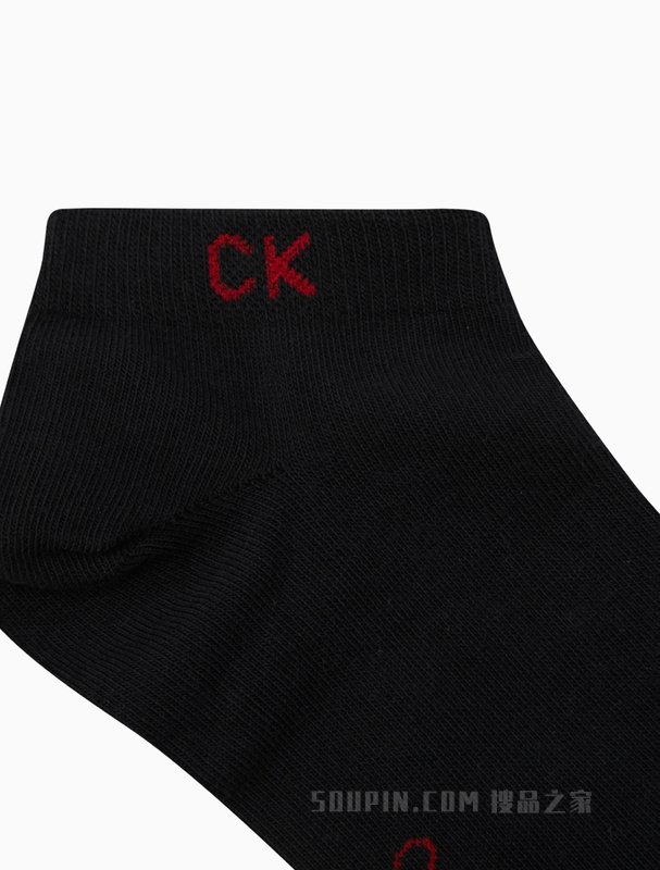 Calvin Klein 22春季男两双装提花舒适运动短袜CKP32870